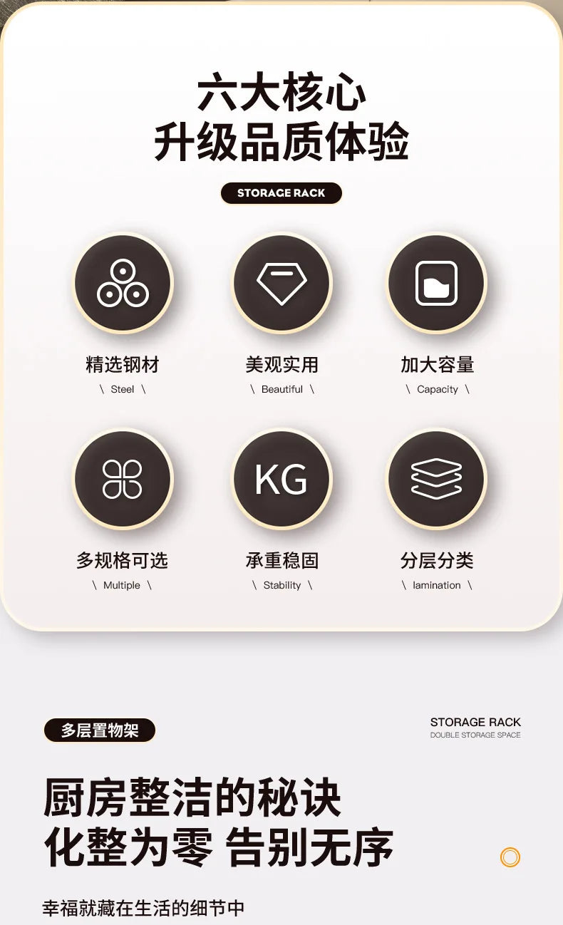 Multi-Purpose Kitchen Spice Organizer Rack