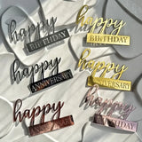Happy Birthday Acrylic Cake Topper
