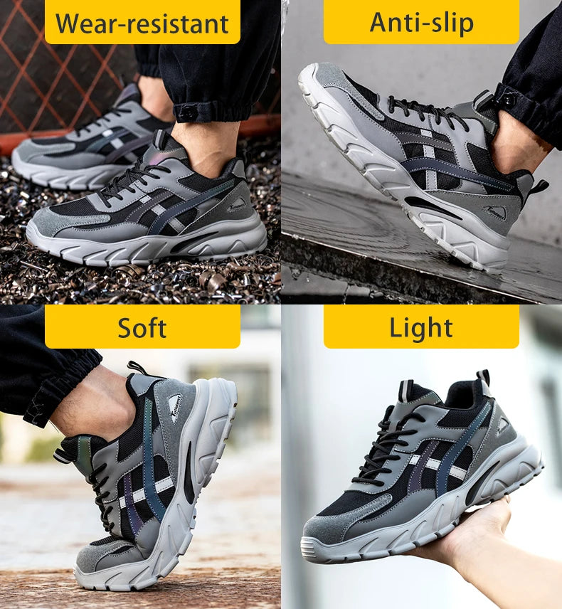 Men Steel Toe Safety Sneakers