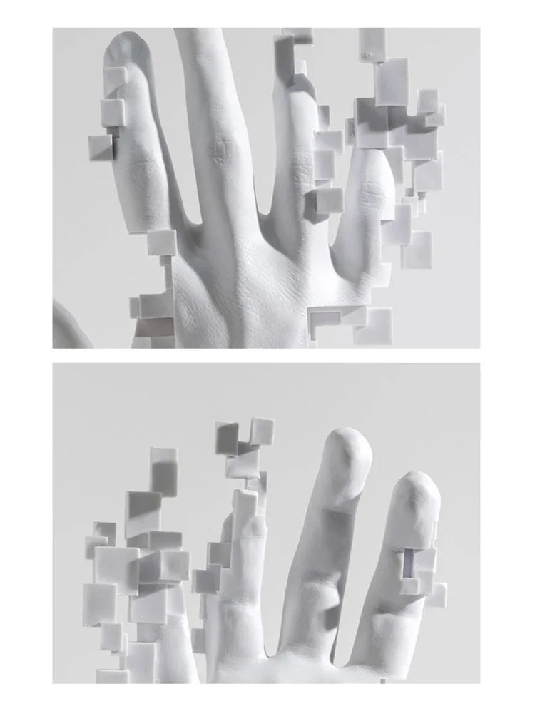 Abstract Palm Hand Sculpture Decor