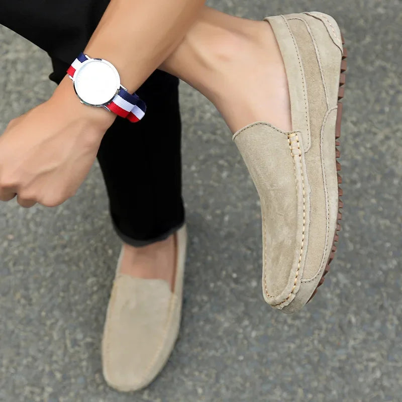 Men’s 2025 Luxury Suede Boat Loafers