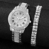 Royal Diamond Bracelet Watch Set