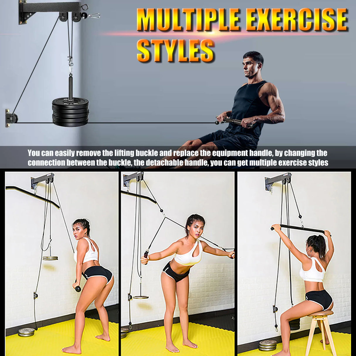 Wall Mounted Fitness Pulley System