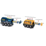 Magnetic Wooden Train Set for Kids
