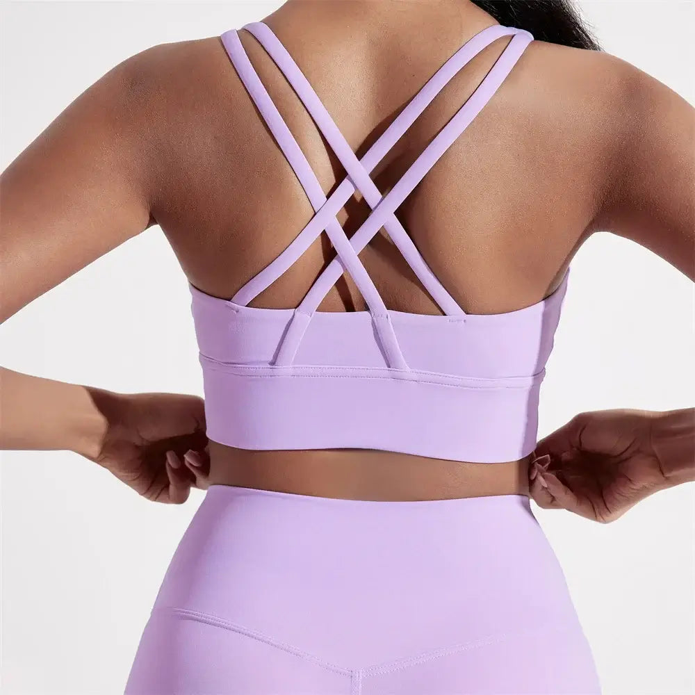 Women Cross Back Training Sports Bra