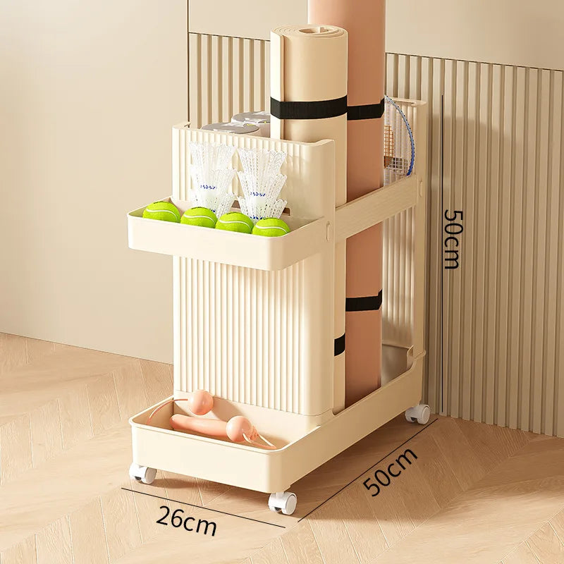 Slim Home Storage Cart Rack