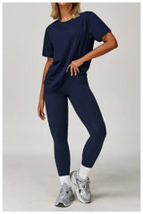 Loose Fit Yoga Tee - Breathable & Quick Dry