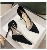 Autumn Evening Party Pumps – Nude, Black & Gold 2025