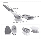 2-in-1 Kitchen Cleaning Brush with Sponge Dispenser