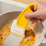 Kitchen Pan & Dish Cleaning Scraper – Soft Blade Brush