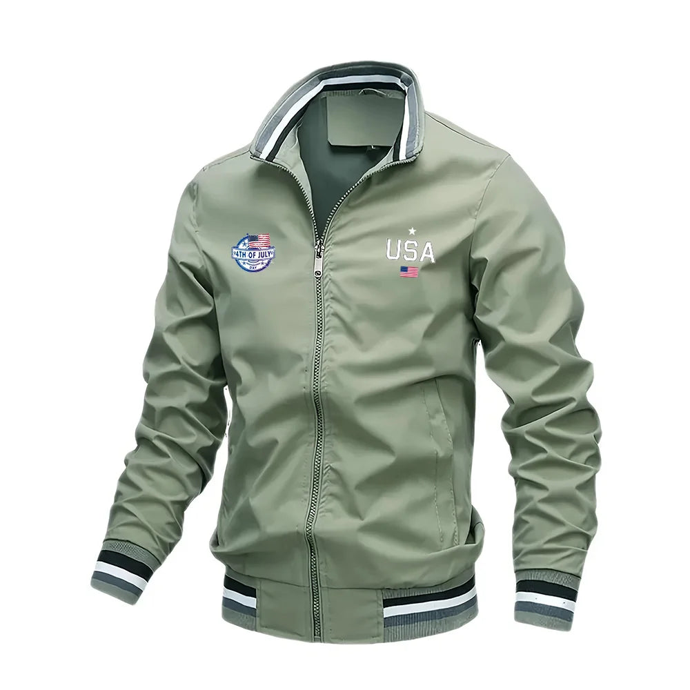 Men’s USA Graphic Varsity Jacket