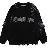 Unisex Hollow Hole Street Sweater