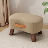 Wooden Fabric Footstool