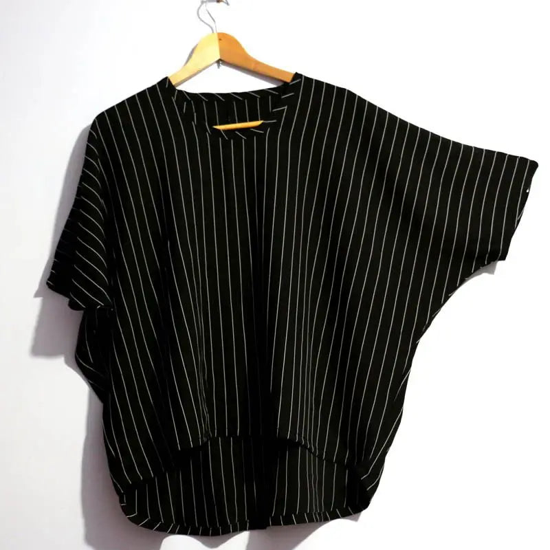 Men's Plus Size Striped Vintage T-Shirt – Loose Fit