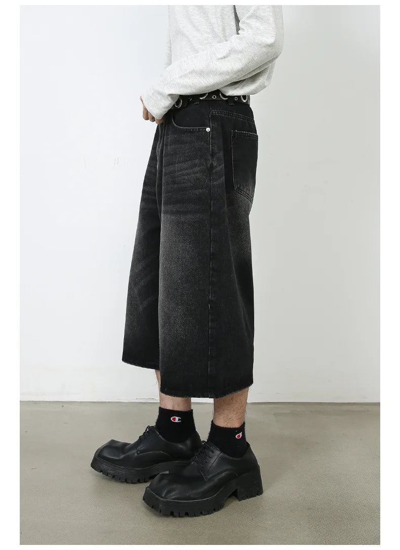 OverEase™ – Vintage Oversize Denim Shorts 2025 (Wide Leg, Relaxed & Throwback Inspired)