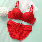 Women Lace Push Up Lingerie Set