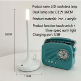 Luxury USB Bedside Decorative Lamp