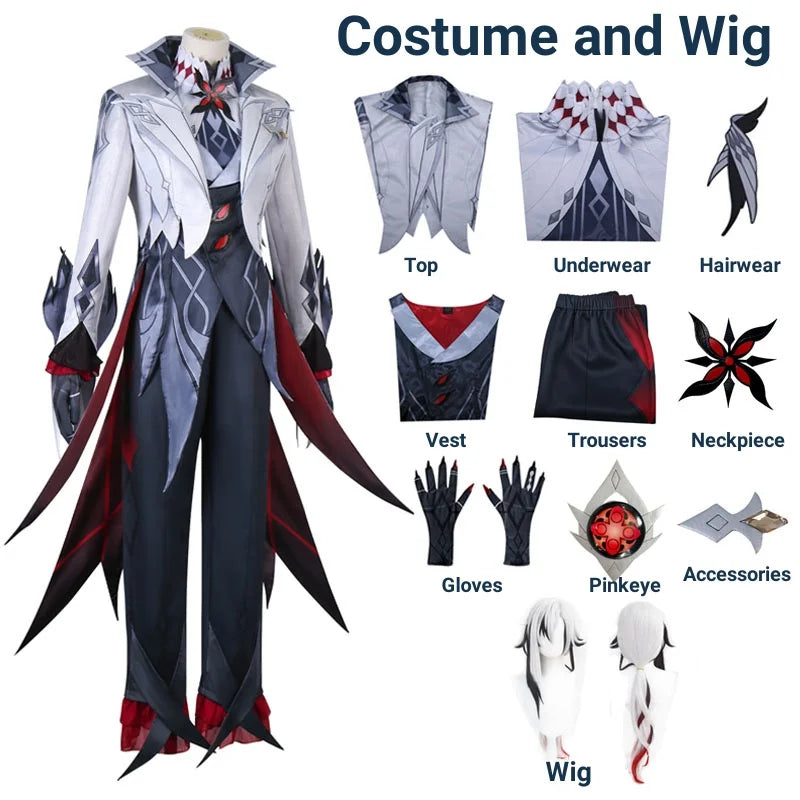 Arlecchino Genshin Impact Fatui Cosplay Outfit