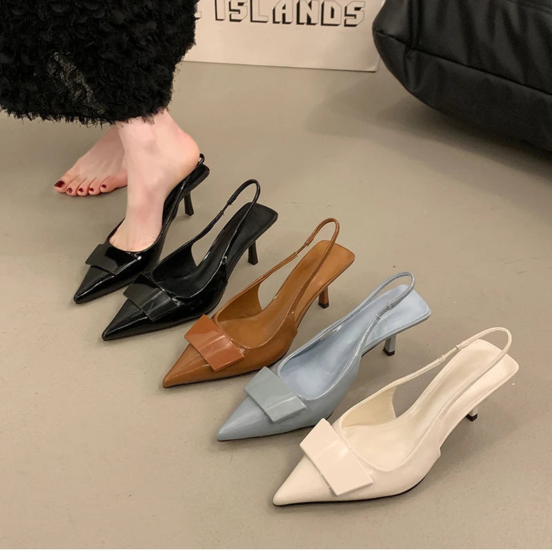 Pointed Toe Slingback Heels – Summer 2025