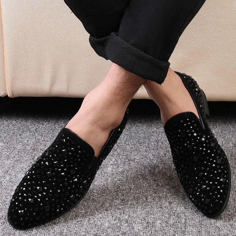 Men’s Sequin Party Dress Loafers