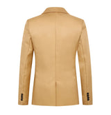 Men Slim Fit Single Button Blazer