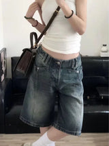 WideRush™ – Baggy Korean Jorts (Y2K Oversized Casual Shorts)