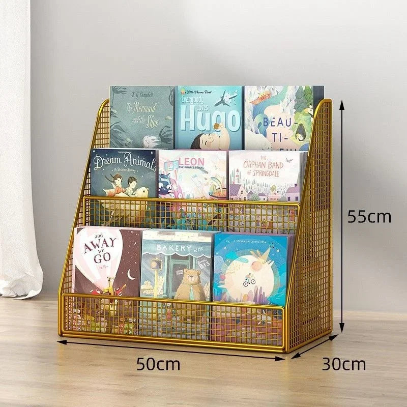Kids Bookshelf Desk Organizer