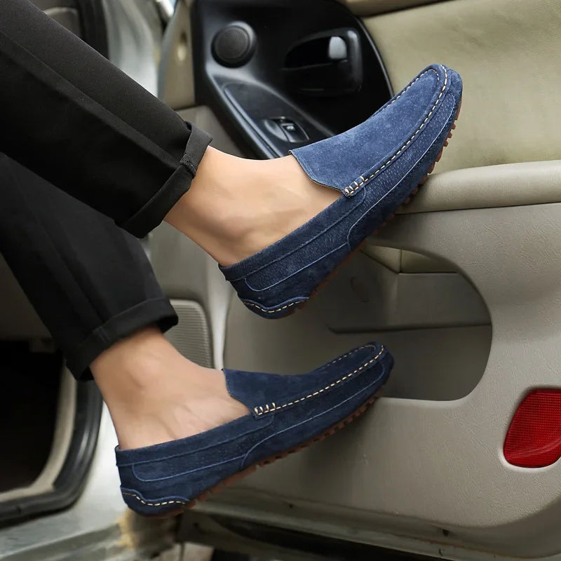 Men’s 2025 Luxury Suede Boat Loafers