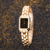 Luxury Square Gold Quartz Couple Watches