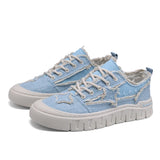 Men’s Canvas Flat Low-Top Shoes