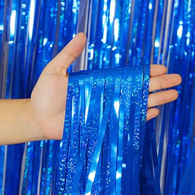 Foil Tinsel Fringe Curtain Backdrop