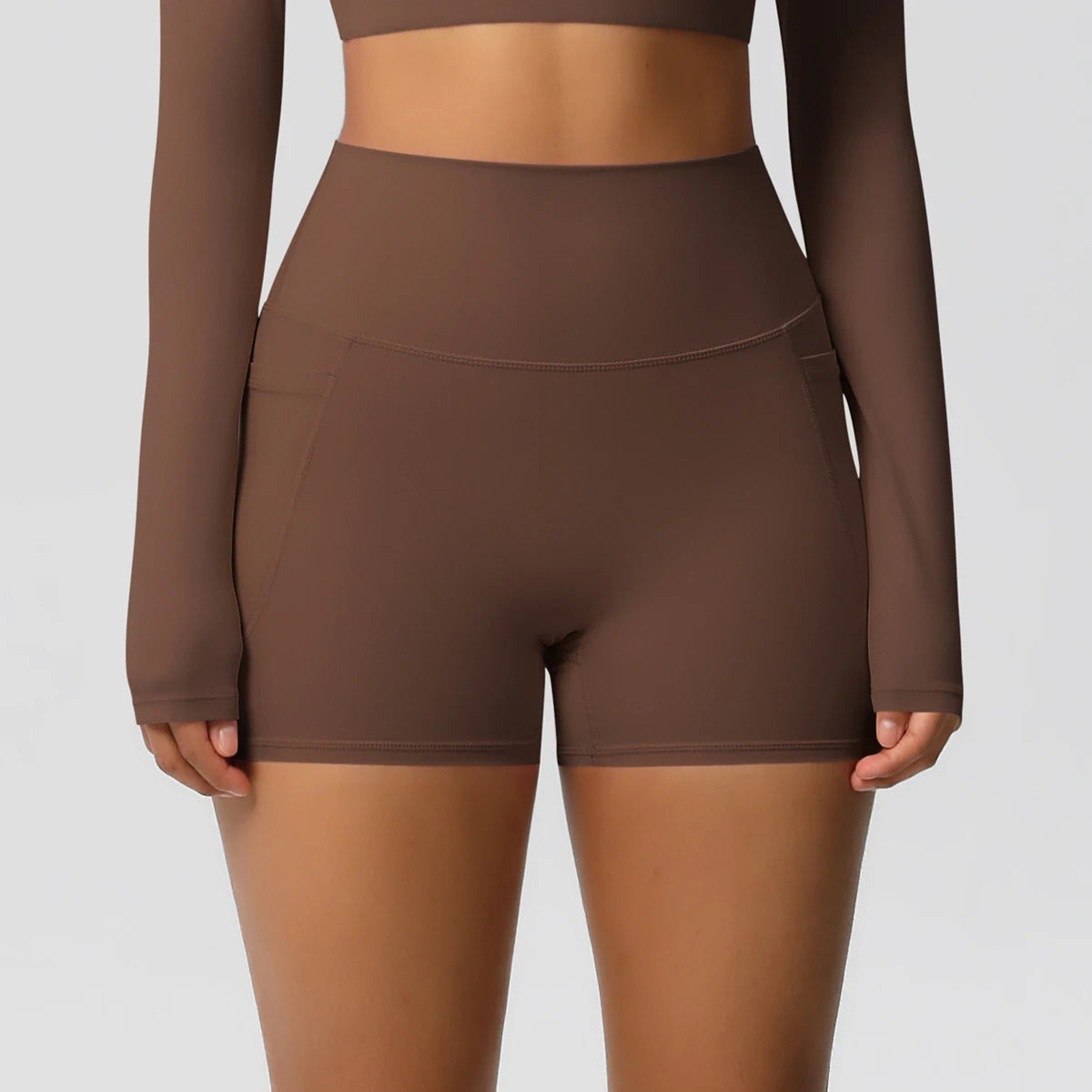 Women's Pocketed Fitness Yoga Shorts