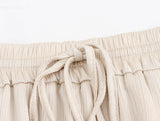Wrinkled Suit Jacket Pant Set