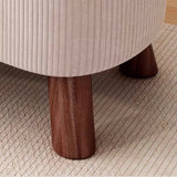 Wooden Fabric Footstool