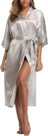 Luna Satin Belted Robe