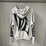 Men Rhinestone Zipper Hoodie