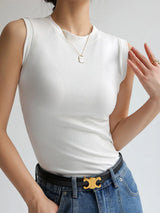 Colorful Round Neck Camisole Vest