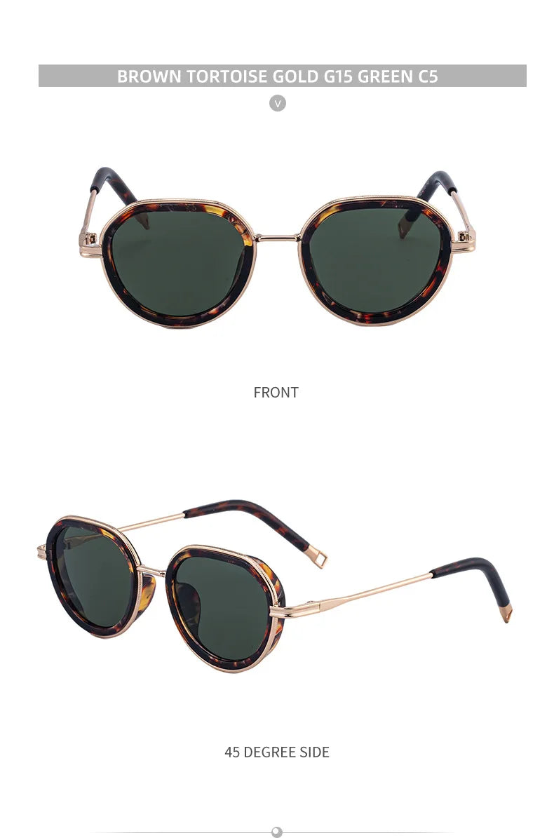 Vintage Round Metal Sunglasses
