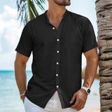Men Linen Beach Shirt