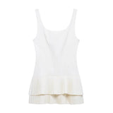 Women Pleated Backless Party Dress