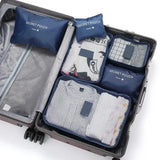 6-Piece Travel Packing Organizer Set – Suitcase Storage Bags