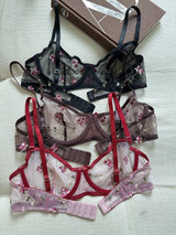 French Lace Push Up Bra Set