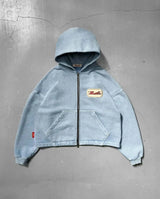Women Embroidery Patch Hoodie Loose Y2K Streetwear