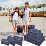 6-Piece Oxford Travel Organizer Set – Packing Cubes