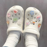 Women Rainbow Bear Shoe Charms Accessories