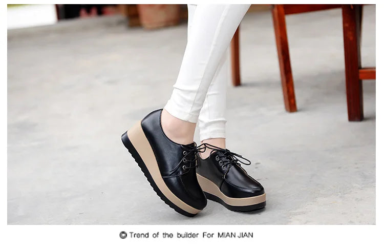 Women Platform Oxfords – 2025