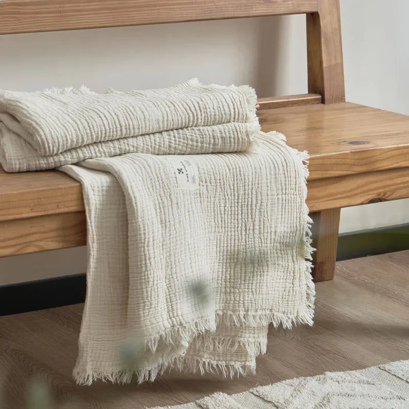 Soft Cotton Throw Blanket