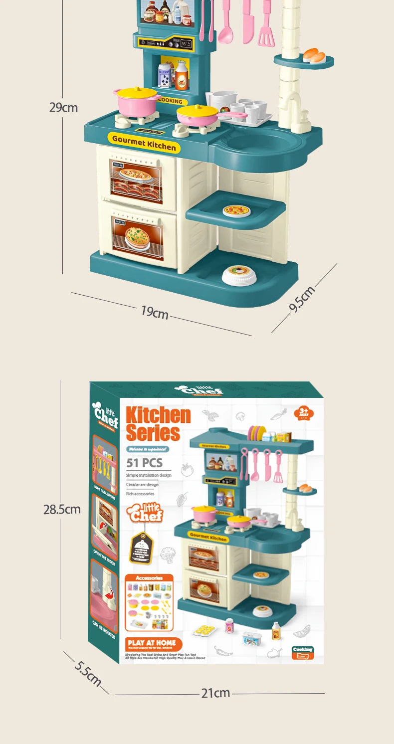 Kids Play Kitchen Accessories Set