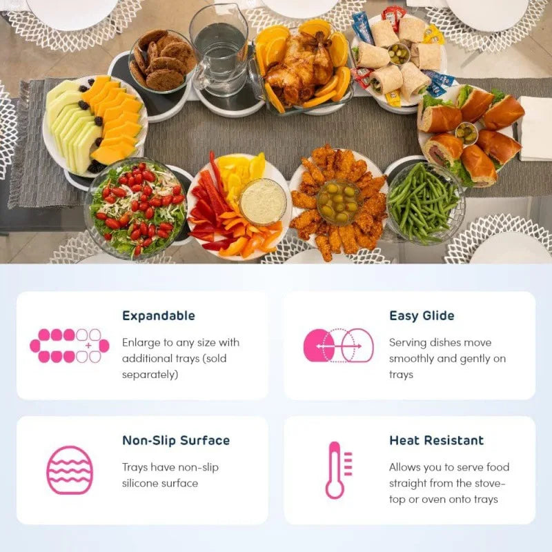 Rotating Dining Food Tray