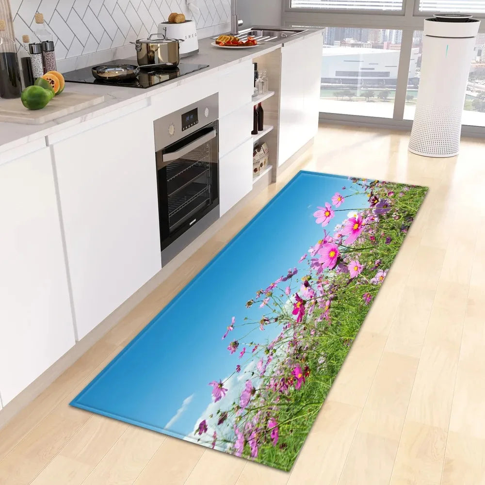 Fresh Flower Floor Mat